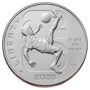 Moneda Half Dollar Copa Mundial FIFA 2026™ Sin Circular | Casa de la Moneda de Estados Unidos
